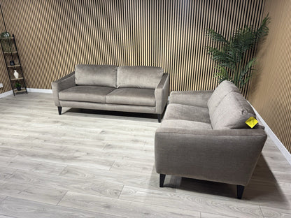 John Lewis BAILEY Style Fabric 3 Seater + 2 Seater Sofa Set, Stone - RRP £2,978