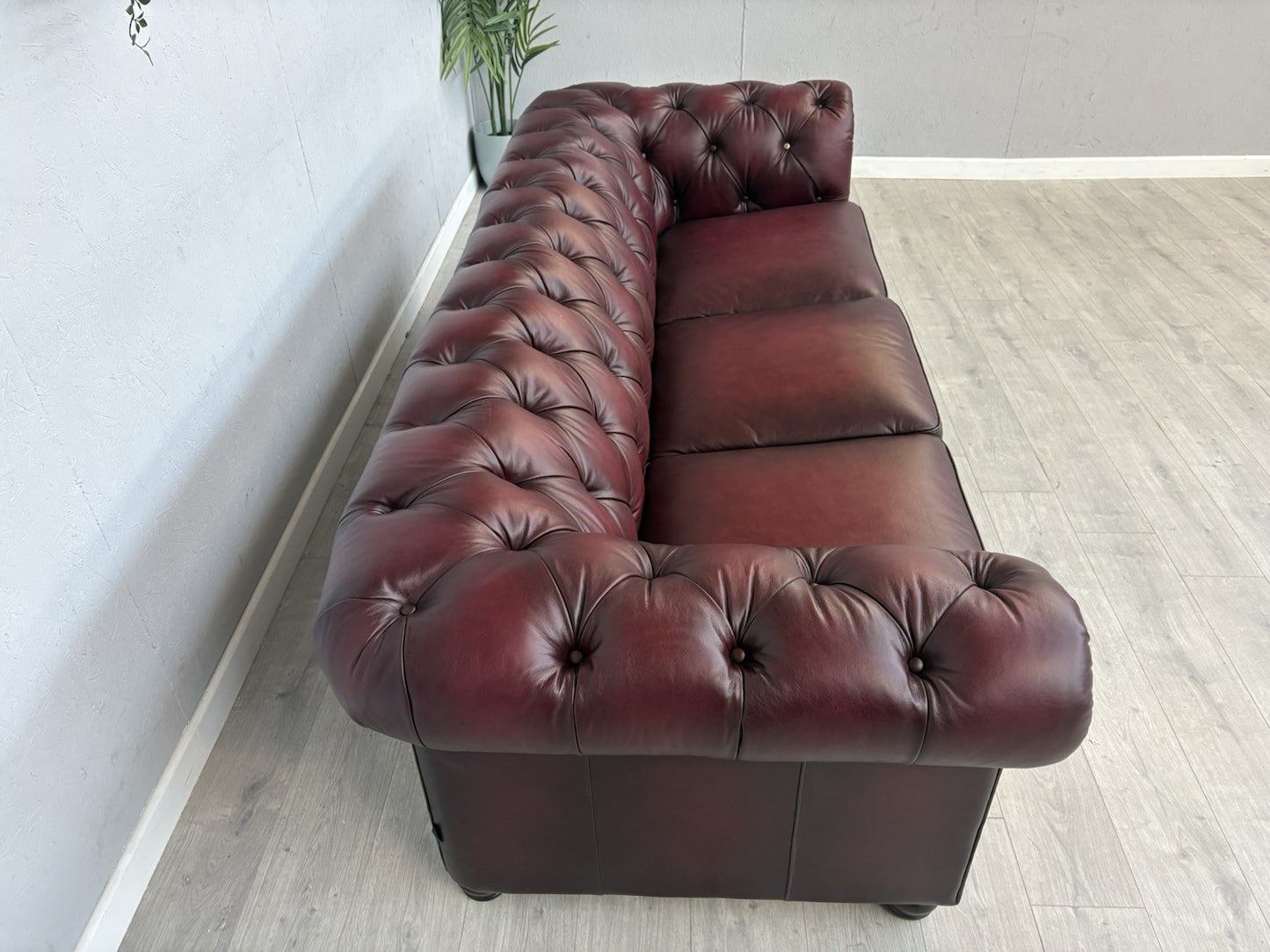 F.V. At The Helm Shackleton Leather Chesterfield 4 Seater Sofa - RRP £2,895
