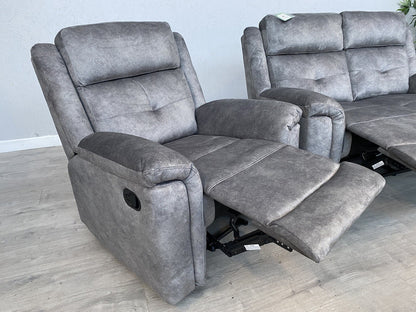 DFS - CASIMIR Style Fabric 2 Seater Sofa + 2 x Armchairs, Recliners - RRP £2,297
