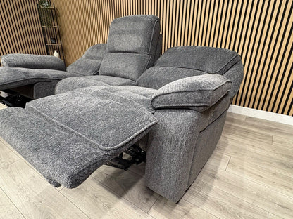 ORLANDO Fabric 3 Seater Power Recliner Sofa - RRP £1799