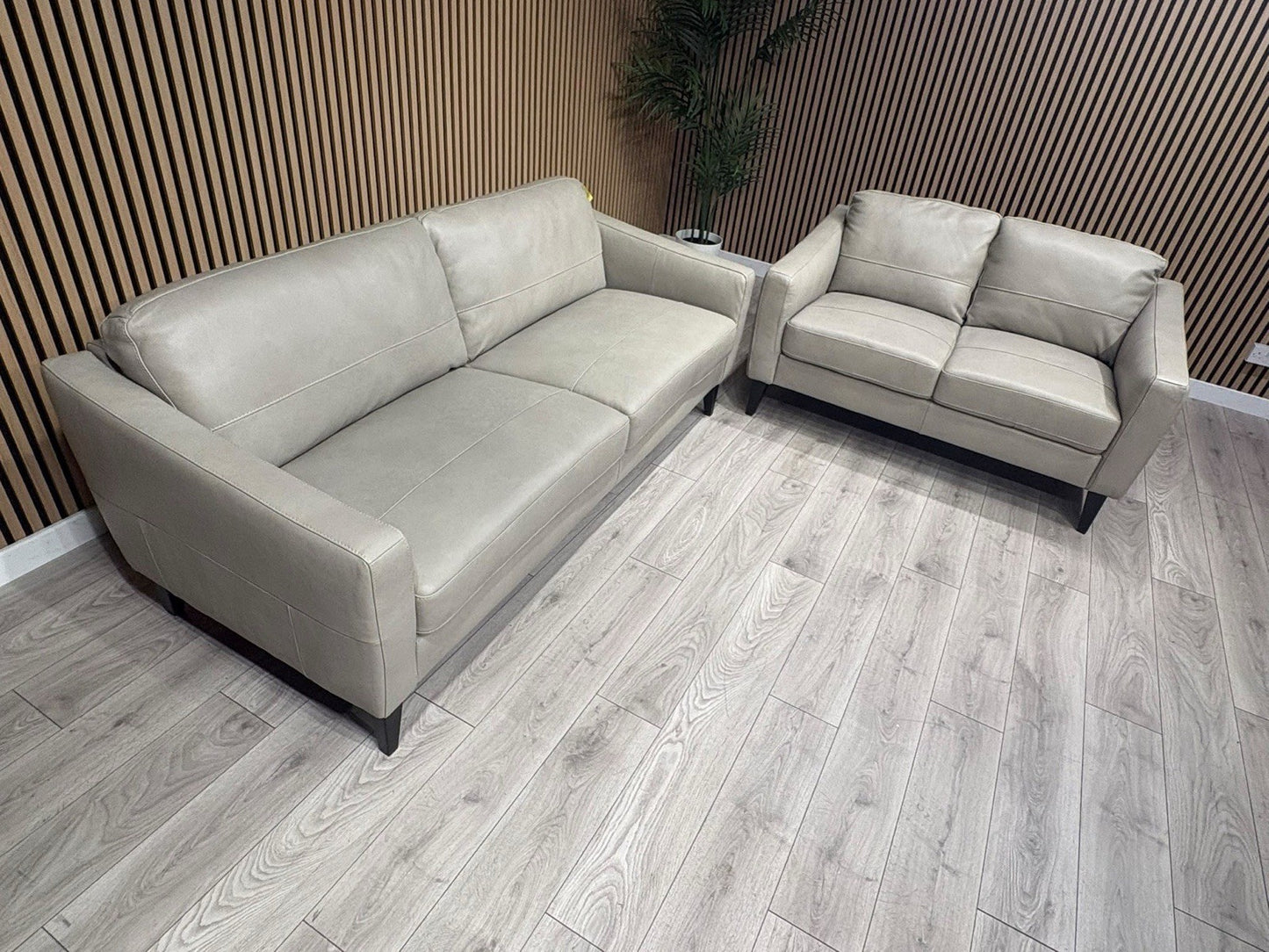 John Lewis BAILEY Style 3 Seater + 2 Seater Leather Sofa Set RRP £3978