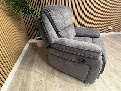 ORLANDO Fabric Power Recliner Armchair - RRP £1399