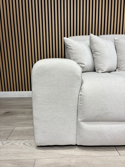EVE CLOUD Large Fabric 4 Seater Sofa + Armchair, Natural - RRP £2,998