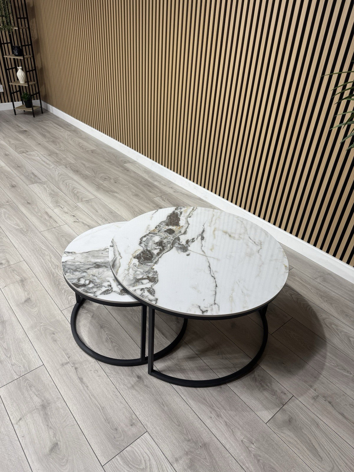 Furniture Village - Yoyo Nest Of Round Coffee Tables, White  - RRP £569