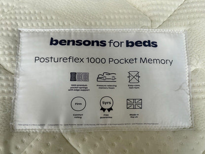 Bensons POSTUREFLEX 1000 Pocket Memory 5ft Kingsize Mattress - RRP £1,499