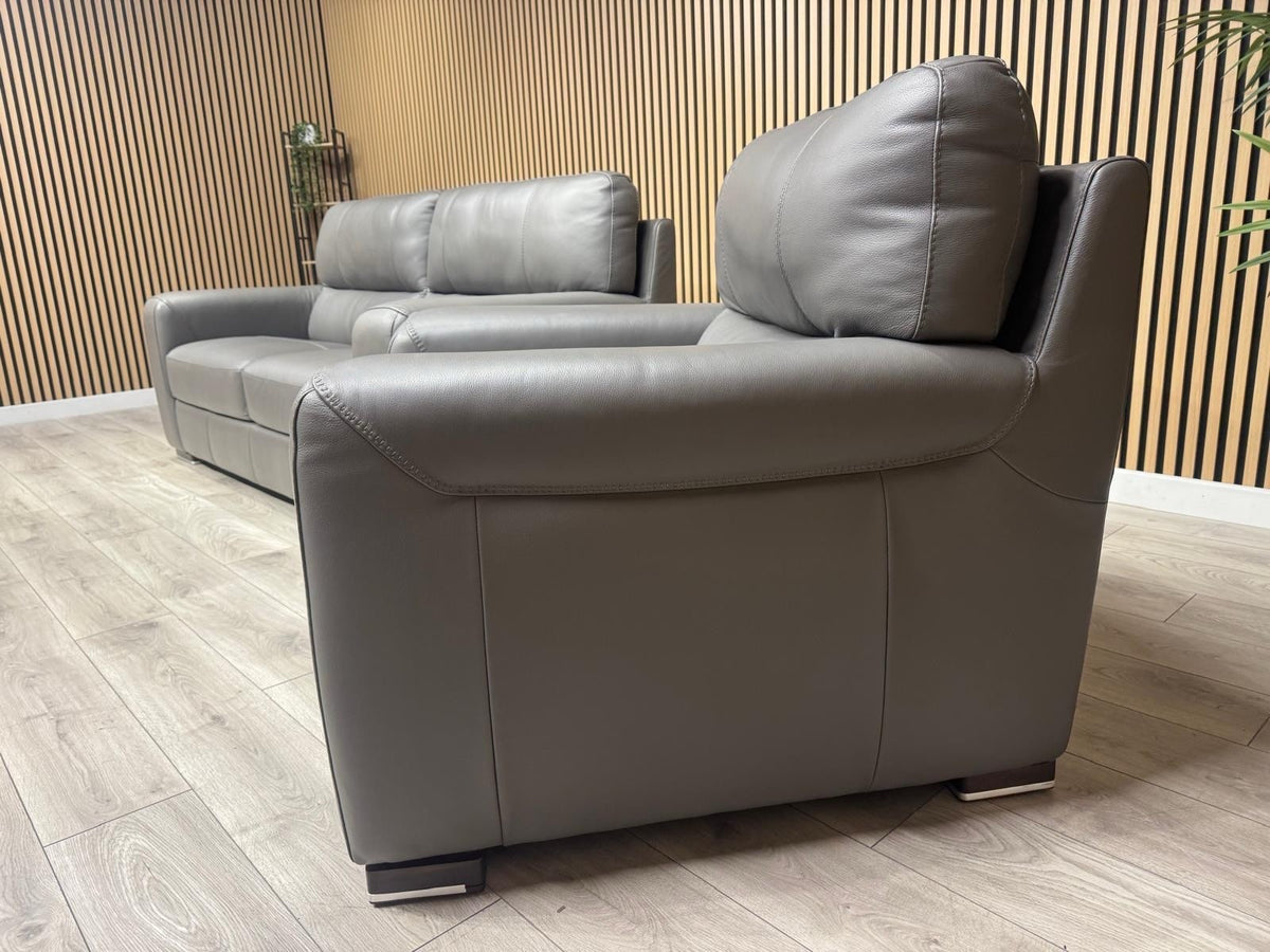 ScS - Sisi Italia LUCCA Leather 3 Seater Sofa + Armchair Set - RRP £3898