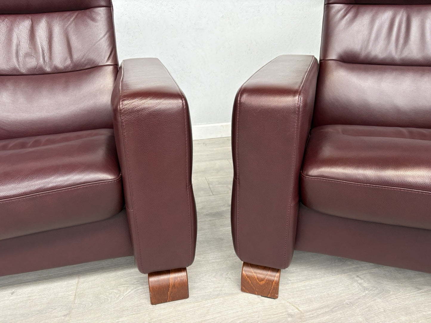 Stressless WAVE Leather High Back 2 Seater Sofa + Armchair  - RRP £4,998