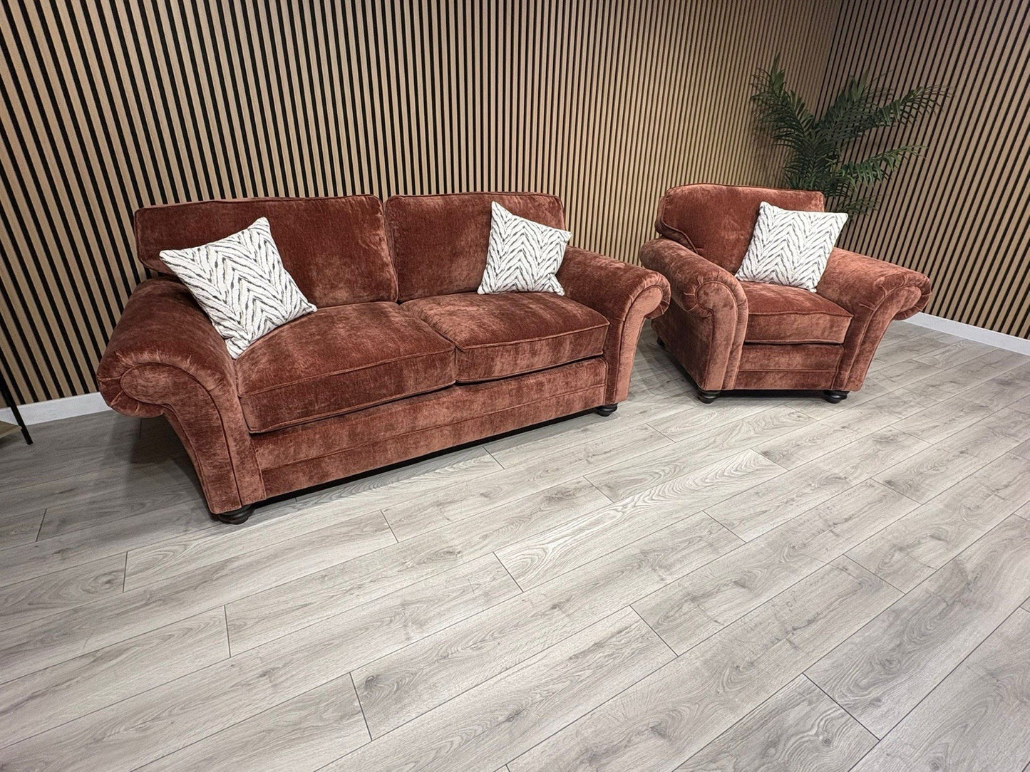 New BLENHEIM Fabric 3 Seater + Armchair - RRP £2790