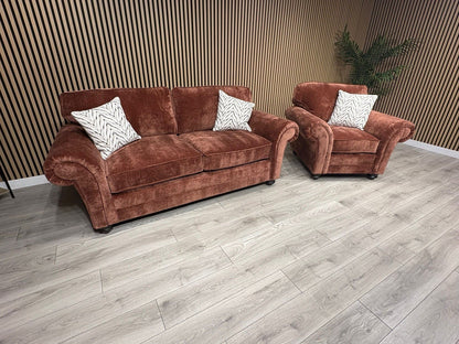 New BLENHEIM Fabric 3 Seater + Armchair - RRP £2790