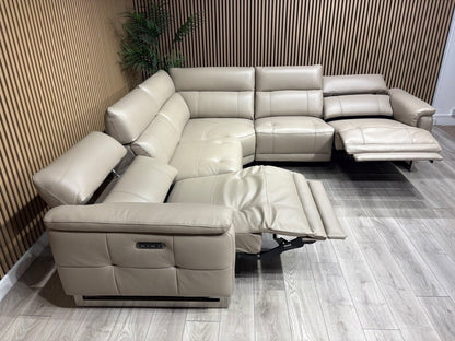 Furniture Village MOET Large Leather Power Recliner Corner Sofa - RRP £4,495