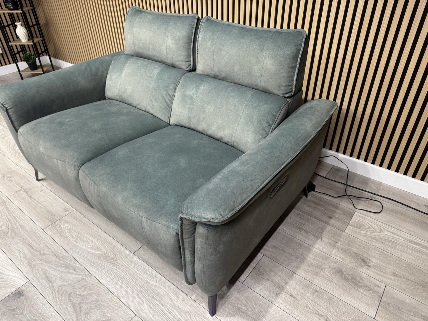 Furniture Village JUDE Fabric 2 Seater Power Recliner Sofa, Fern - RRP £1,895