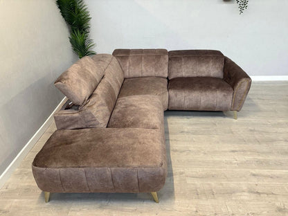DFS Lidia Right Hand Facing Open Chaise Power Recliner Corner Sofa - RRP £1899