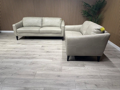 John Lewis BAILEY Style 3 Seater + 2 Seater Leather Sofa Set RRP £3978