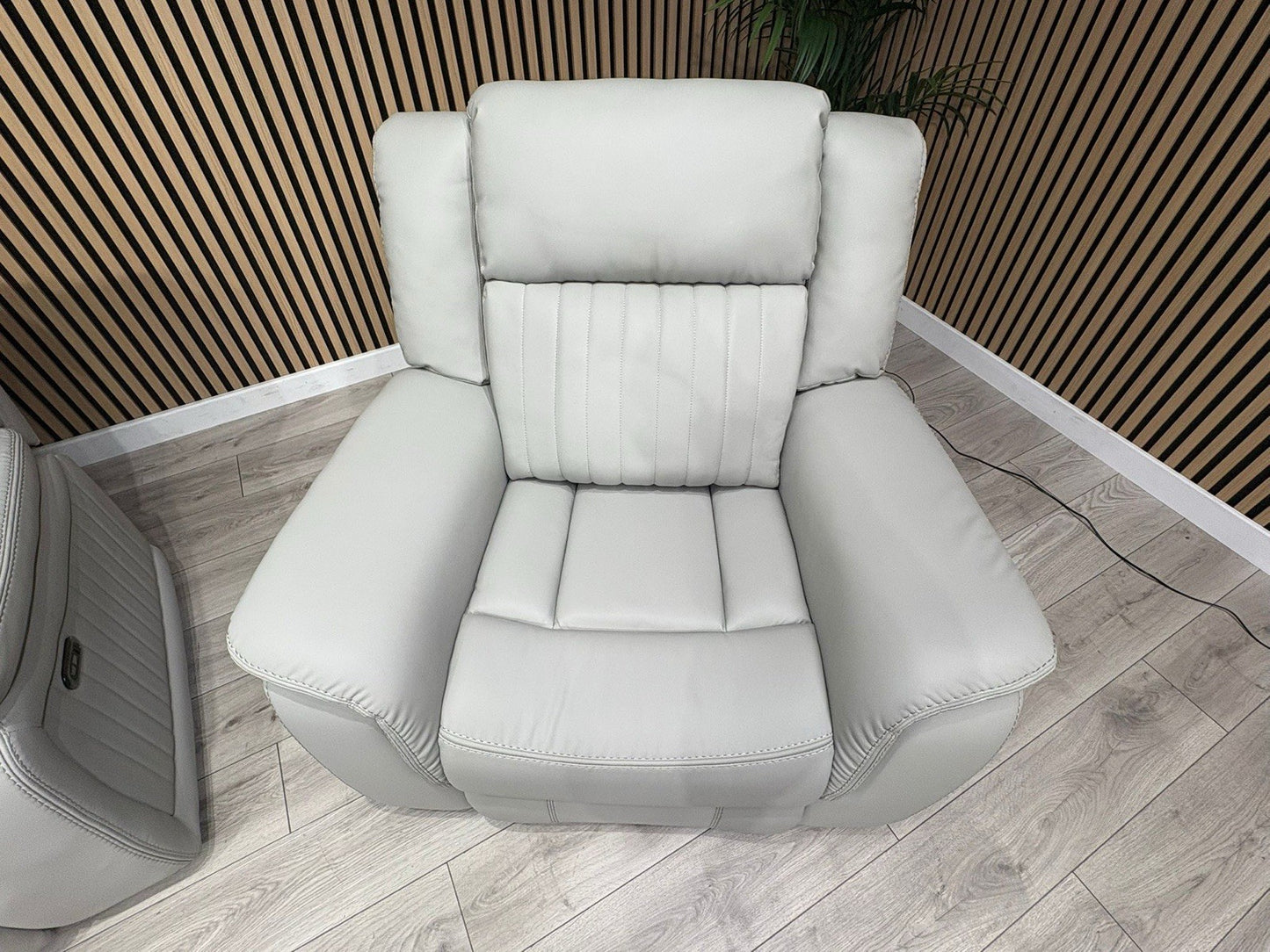 DOMINO Leather 3 Seater Sofa + Armchair Set, Power Recliners - RRP £2,795