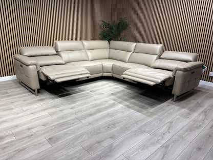 Furniture Village MOET Large Leather Power Recliner Corner Sofa - RRP £4,495