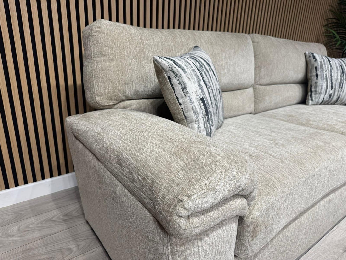 DFS Sample - DEXTER 3 Seater + 2 Seater Sofa Set, Formal Back - RRP £1,898