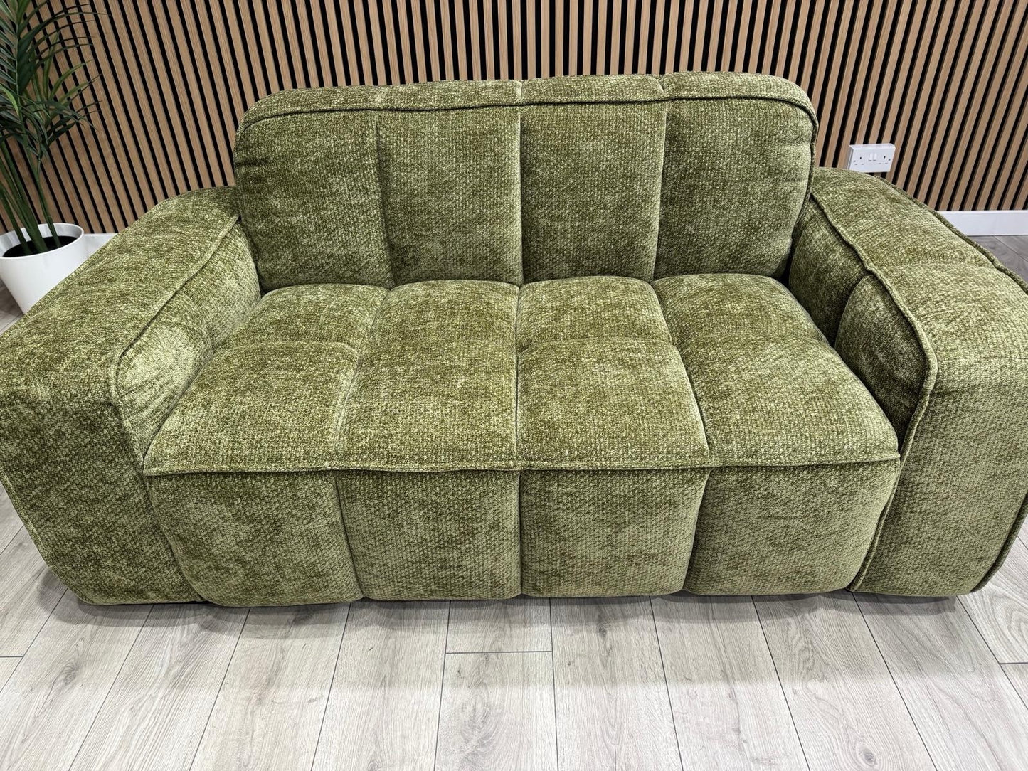 PARIS Fabric 3 Seater + 2 Seater Sofa Set, Olive - RRP £2,578