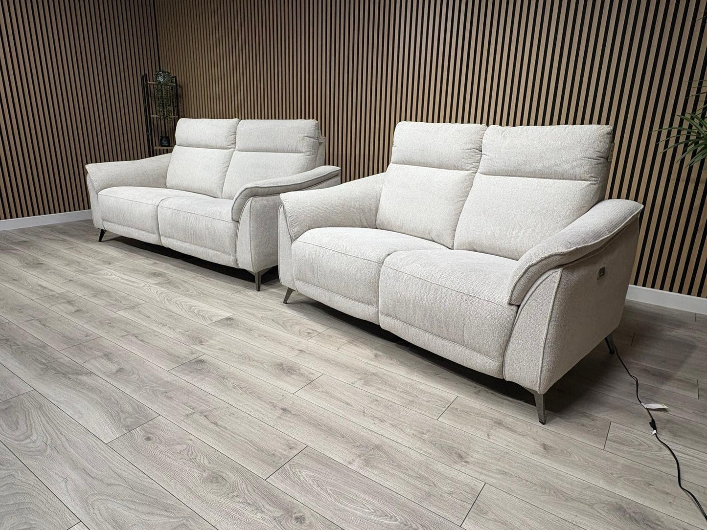 Vicenza Fabric Power Recliner 3 + 2 Seater Sofa Set - RRP £3599