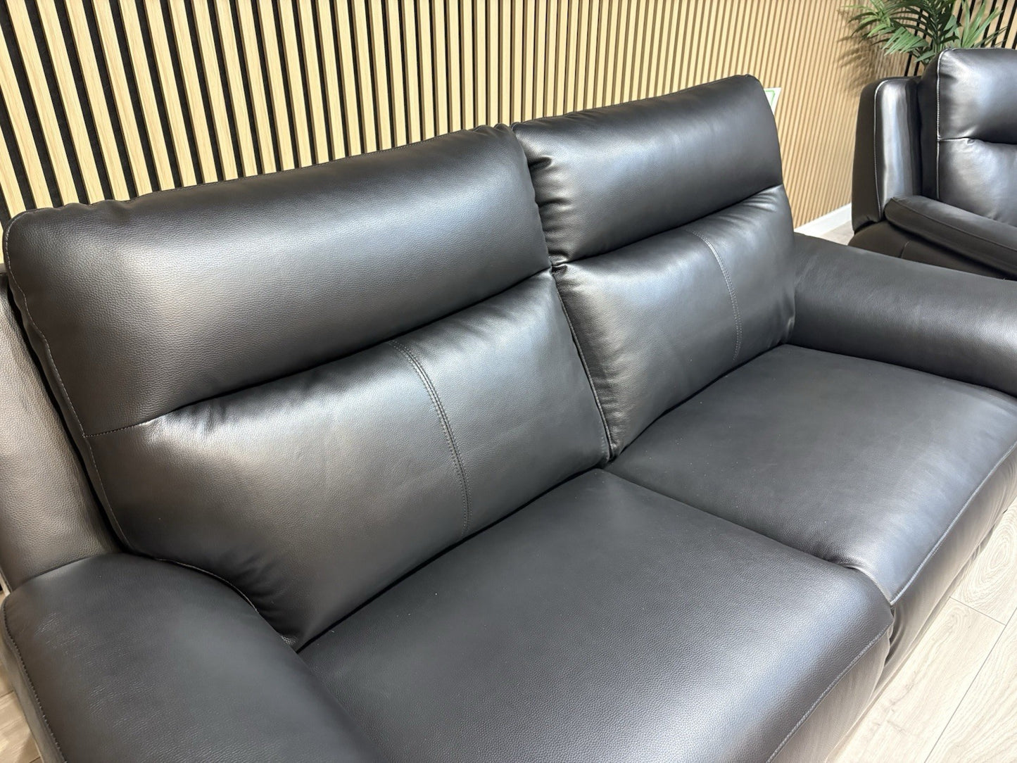 NAVONA 3 Seater + 2 Seater Leather Sofa Set, Power Recliners - RRP £3,498