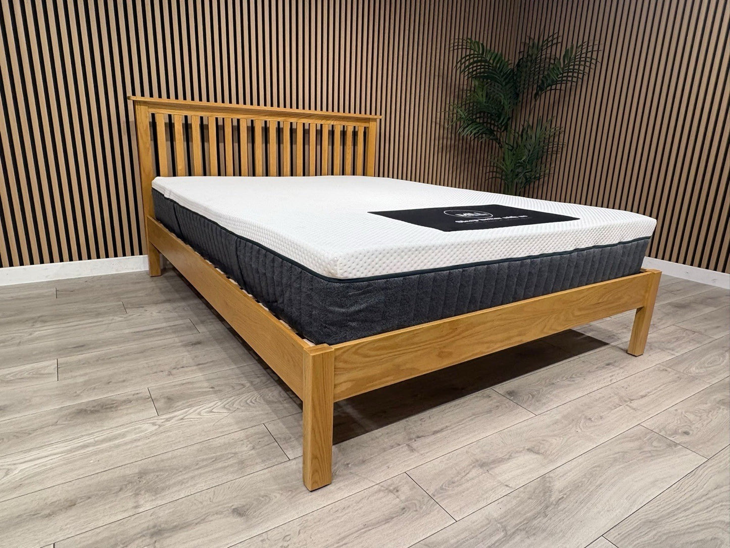 5ft Kingsize Wooden Bed Frame + Emma Original Mattress Set