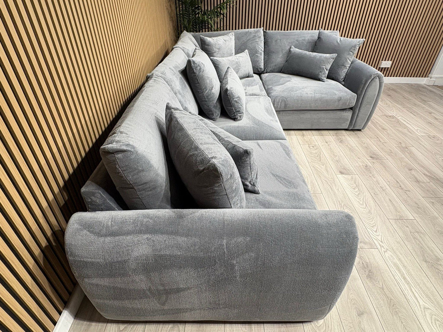 Sofology MARBLE ARCH Style Fabric RHF Corner Sofa, Grey - RRP £3,599