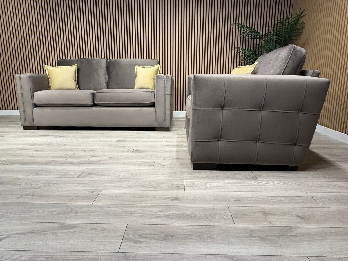 NEXT Sample Fabric 3 Seater Sofa + Love Chair Set - RRP £2498