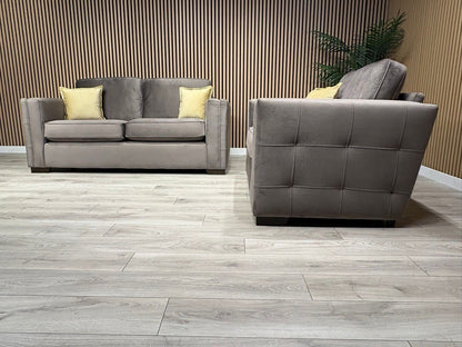 NEXT Sample Fabric 3 Seater Sofa + Love Chair Set - RRP £2498