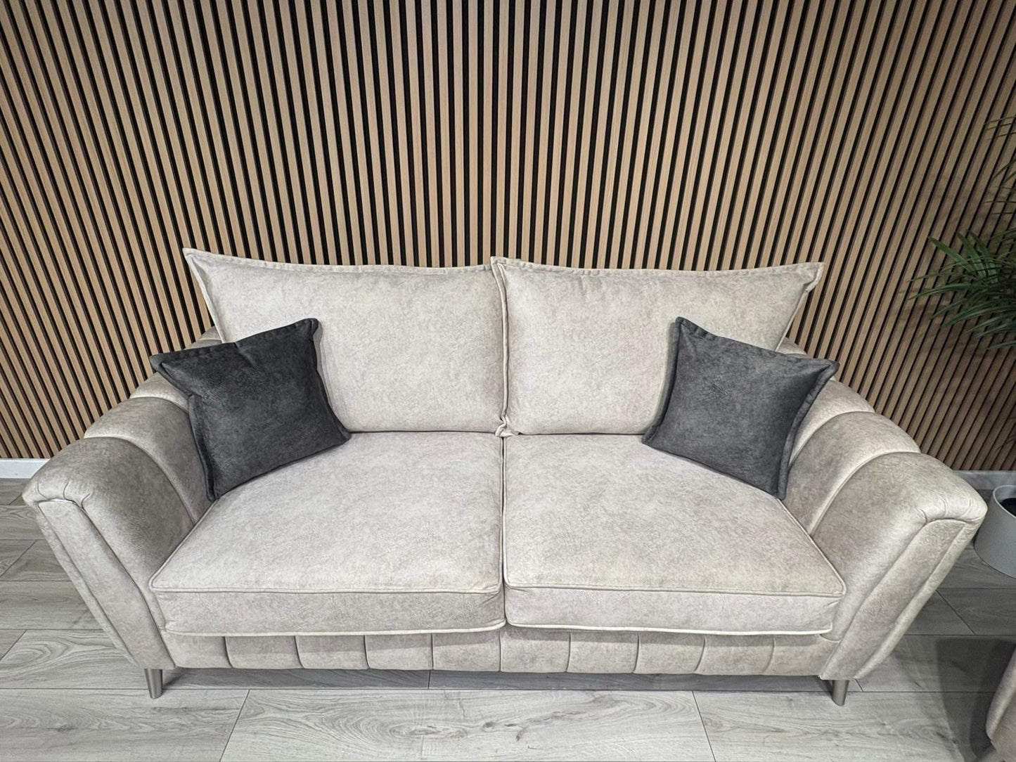 DFS - Cherished Style 3 + 2 Seater Sofa Set, Formal Back, Oatmeal - RRP £2,598