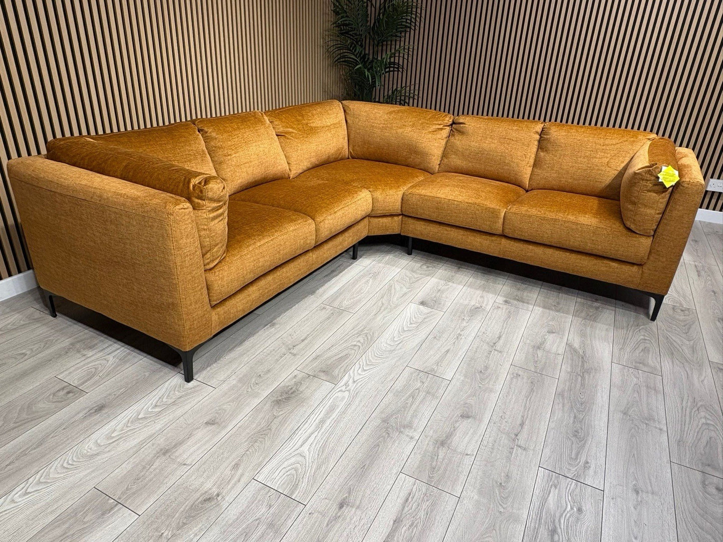 NEW Rene Fabric Corner Sofa, Amber - RRP £2495