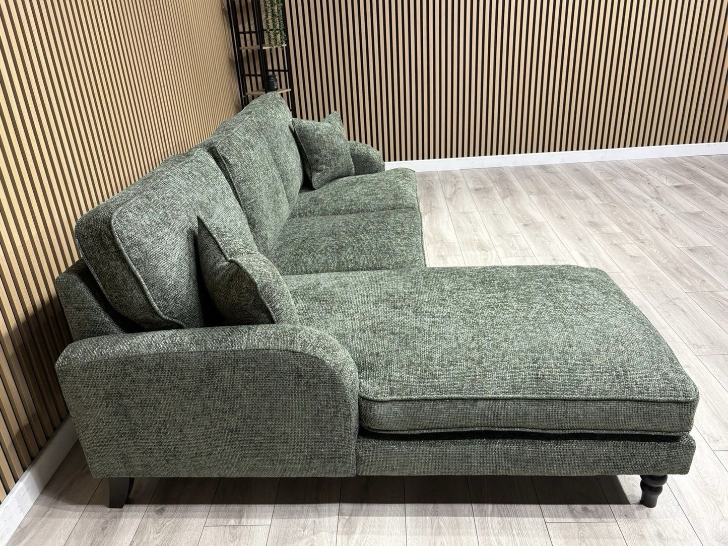 Laura Ashley LYNDEN Style Fabric 3 Seater LHF Chaise Corner Sofa - RRP £2625