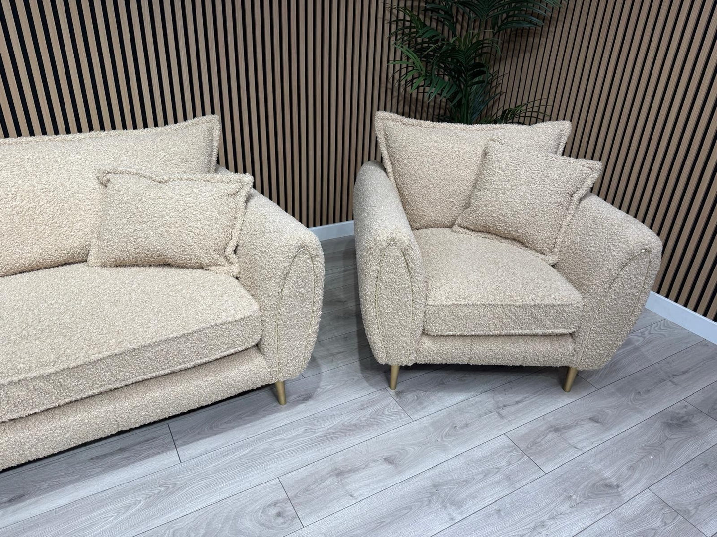 Sofology - Gabrielle Style Fabric 3 Seater Sofa + Armchair Set - RRP £2,898