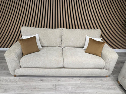 DFS Sample Enzo Fabric 3 Seater Sofa + Love Chair Set RRP £2599
