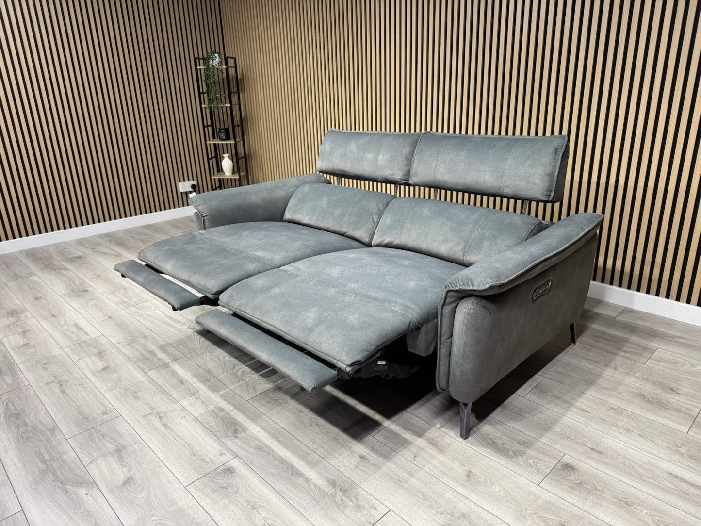 Furniture Village JUDE Fabric 3 Seater Power Recliner Sofa, Fern - RRP £2,195