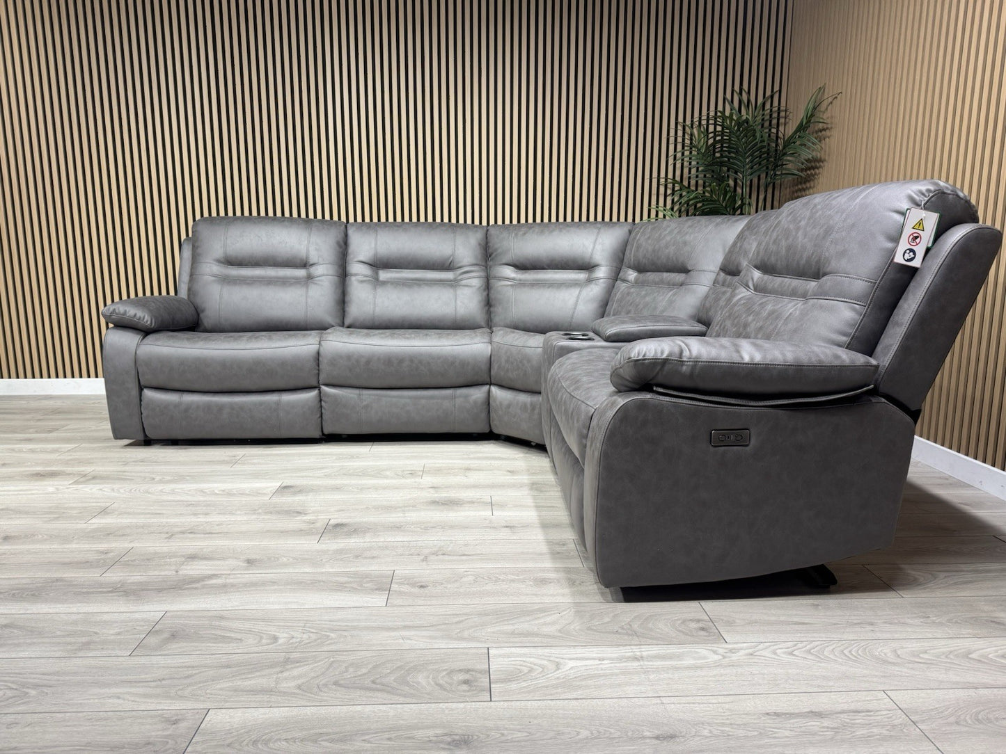 DFS Model Fabric Modular Corner Sofa + Console, Power Recliners - RRP £2,599