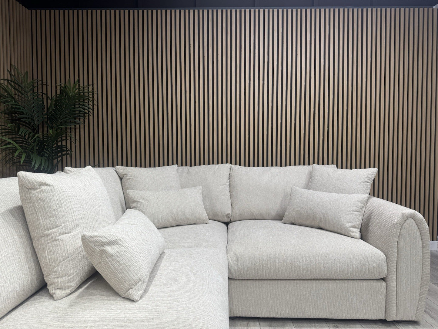 Sofology MARBLE ARCH Style Fabric RHF Corner Sofa, Cream - RRP £3,599