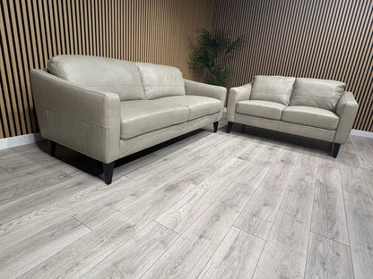 John Lewis BAILEY Style 3 Seater + 2 Seater Leather Sofa Set RRP £3978