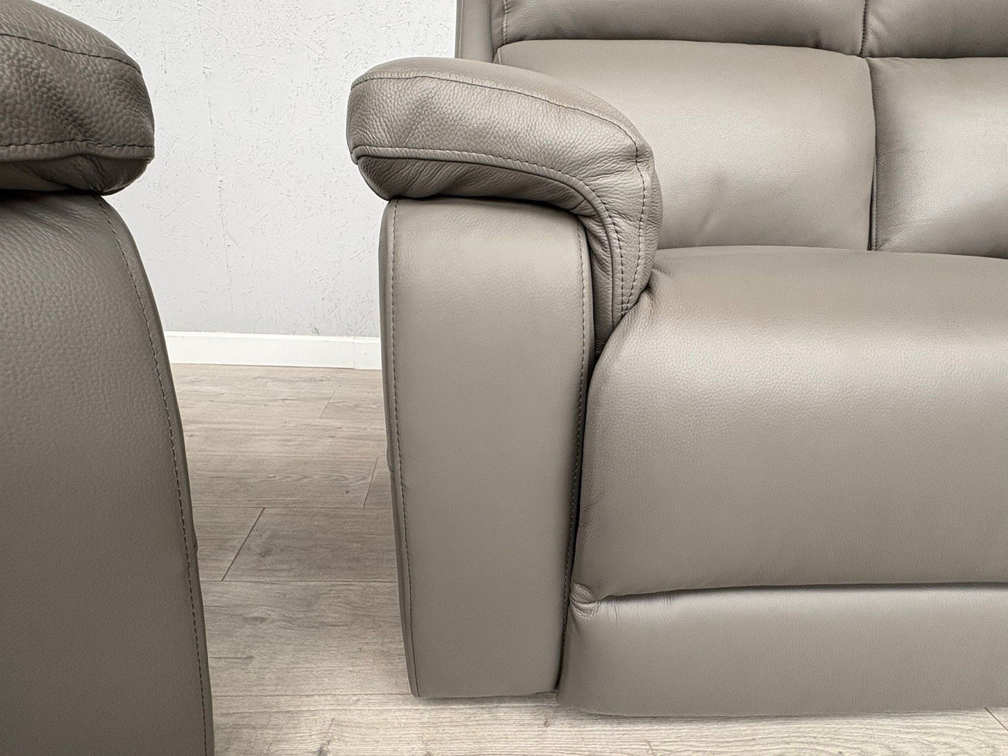 Furniture Village RAVEN Leather 3 + 2 Seater + Armchair Power Recliner Sofa Set