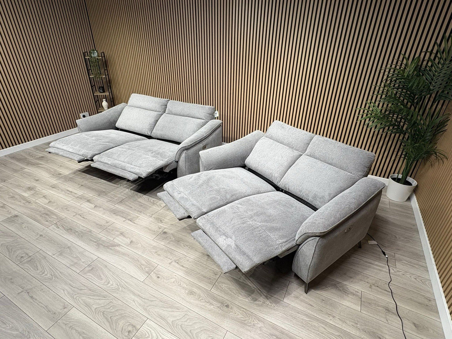 Vicenza Fabric Power Recliner 3 + 2 Seater Sofa Set - RRP £3599