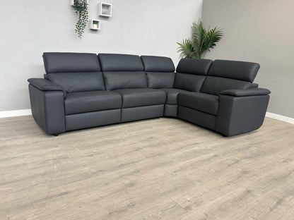 Furniture Village - Nicoletti Davide Small Leather Corner Static  - £4745