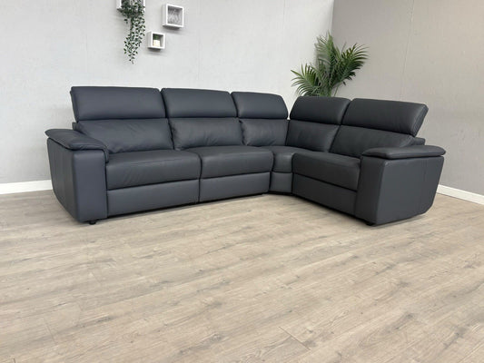 Furniture Village - Nicoletti Davide Small Leather Corner Static  - £4745