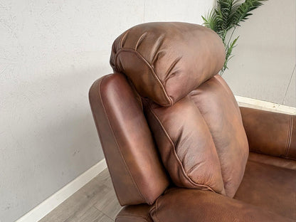 DFS Bravado Leather Power Recliner Armchair + Power Headrests - RRP £1,149