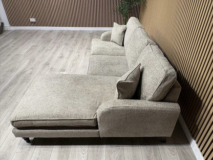 Laura Ashley LYNDEN Style Fabric 3 Seater RHF Chaise Corner Sofa - RRP £2625