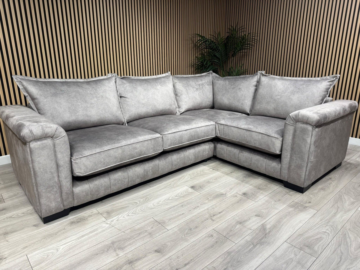DFS DOLCIE Formal Back Fabric 3 Corner 1 Sofa - RRP £2,359