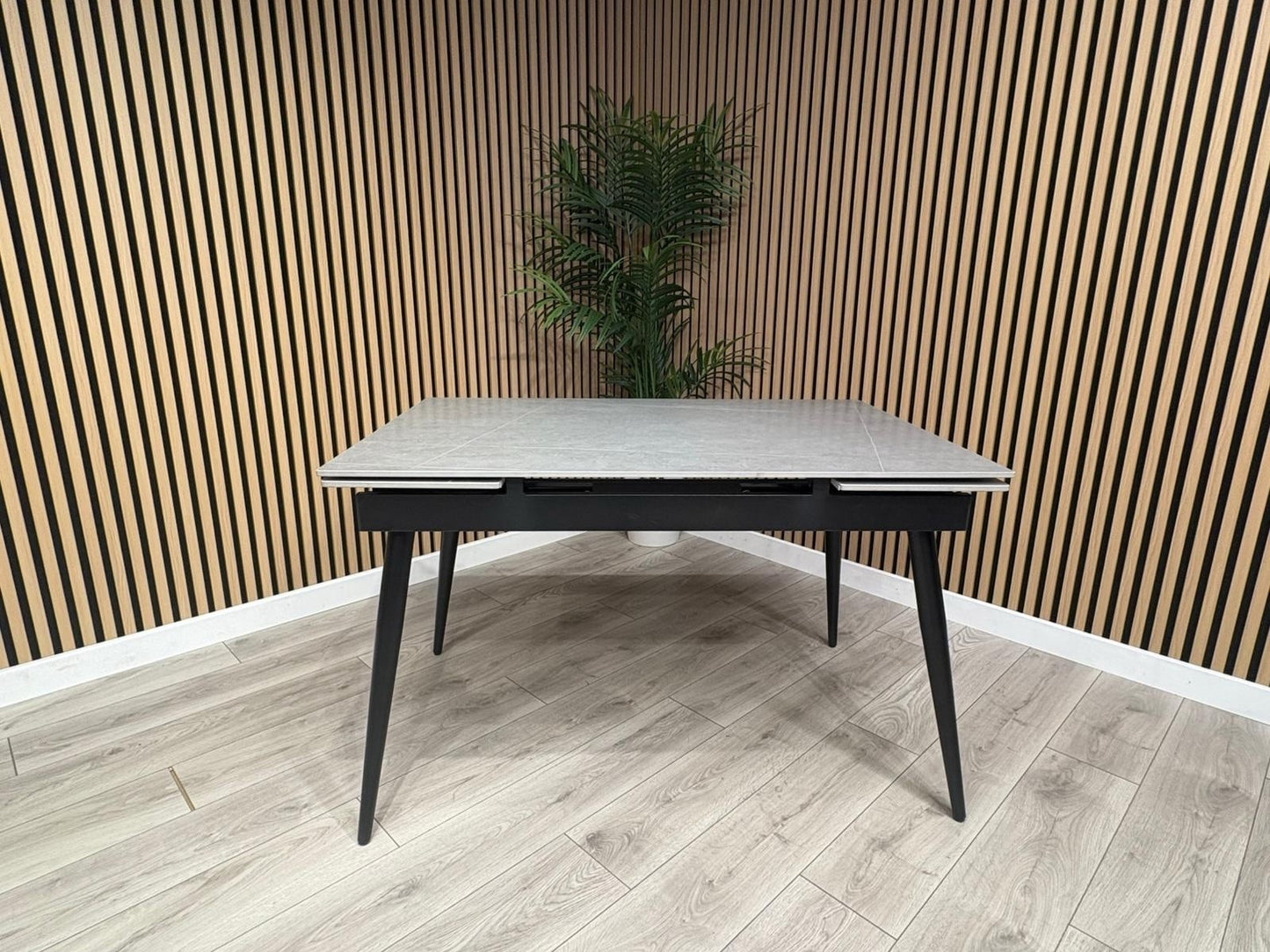 NEXT Sample - Verona Slate Effect Extendable Dining Table  - RRP £599