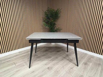 NEXT Sample - Verona Slate Effect Extendable Dining Table  - RRP £599