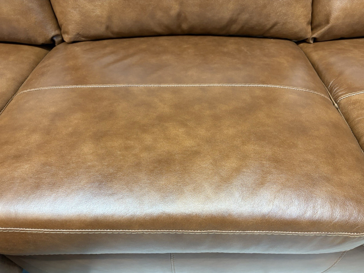 John Lewis BAILEY Style Leather 2 Corner 2 Sofa, Tan - RRP £3,679