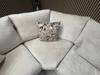 Sofology MARBLE ARCH Style LHF 2 Corner 1 Fabric Corner Sofa, Cream - RRP £3,299