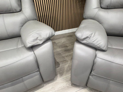 KNOLE Grey Leather Power Recliner Sofa/Chair - Different Combinations Available