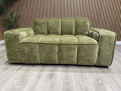 PARIS Fabric 3 Seater + 2 Seater Sofa Set, Olive - RRP £2,578