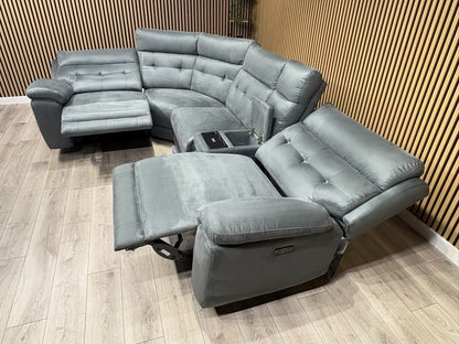 SCS Belford 1 Corner 3 Power Recliner Sofa with Media Console - RRP £2599